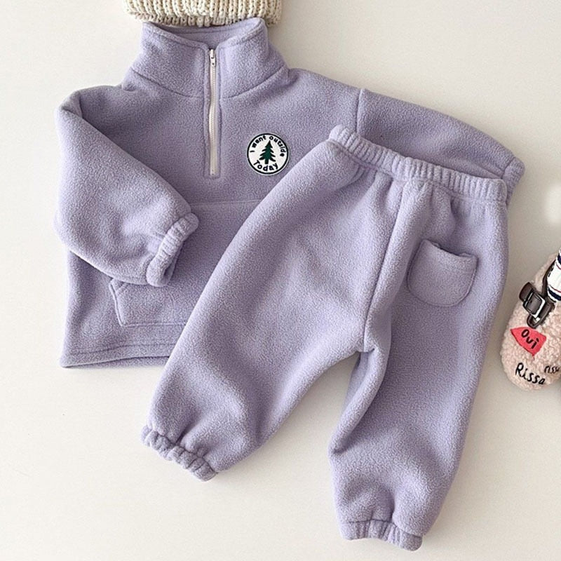Baby Long Sleeve Pullover Tops+ Pants