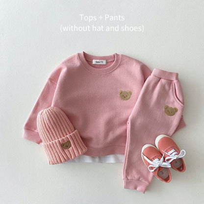 Baby Clothes Sets Bear Sweatshirt Pants