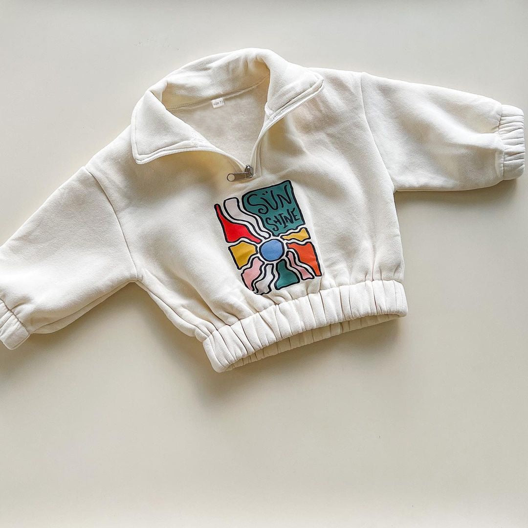 Baby Clothing Sets Half-Zip Fleece Jacket Pants